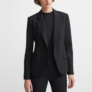 Theory Stretch Wool Gabe Blazer, Black